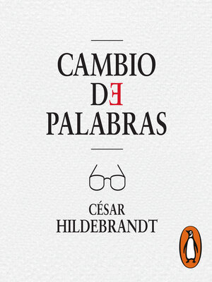 cover image of Cambio de palabras